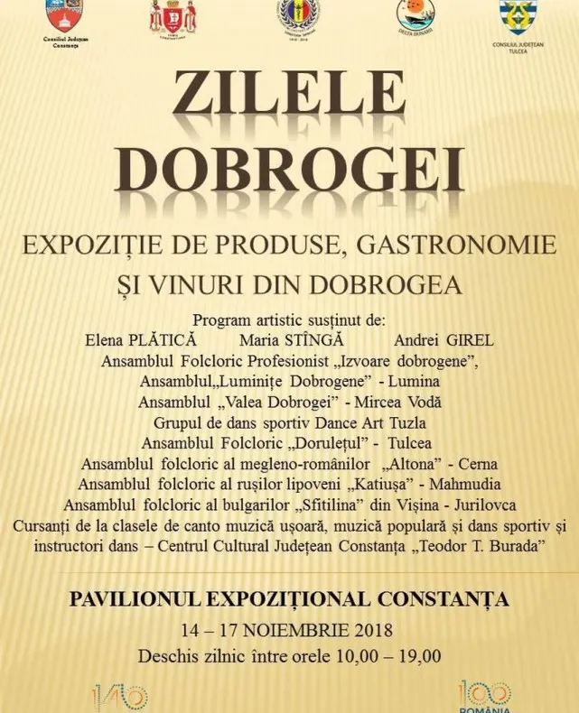 Azi, la Constanţa - „Dorulețul” participă la „Zilele Dobrogei”