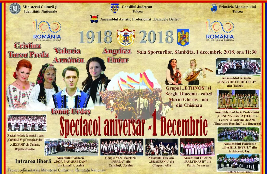 Artiști din Republica Moldova și Ucraina la Spectacolul aniversar de 1 Decembrie