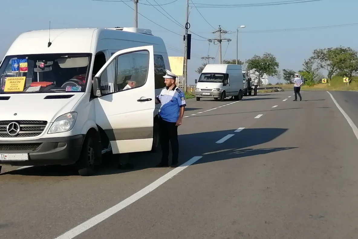 "Piraţi rutieri" sancţionaţi de poliţiştii tulceni
