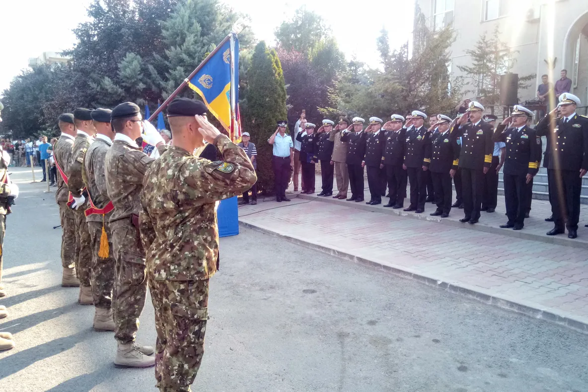 Emblemă de Onoare a Forţelor Navale Române pentru Regimentul 307 Infanterie Marină "Heracleea" Babadag