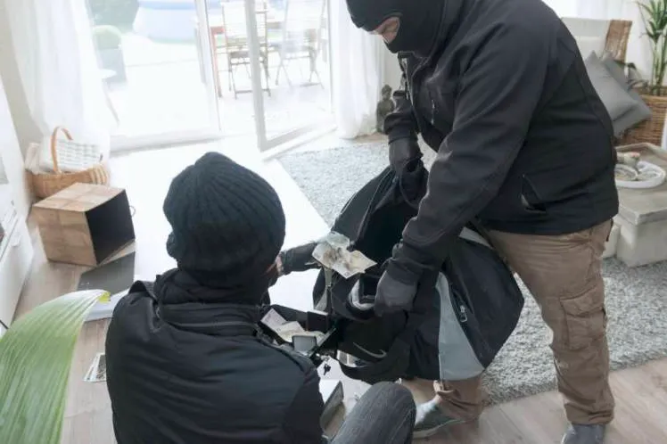 Prinşi în timp ce jefuiau casa unei bătrâne