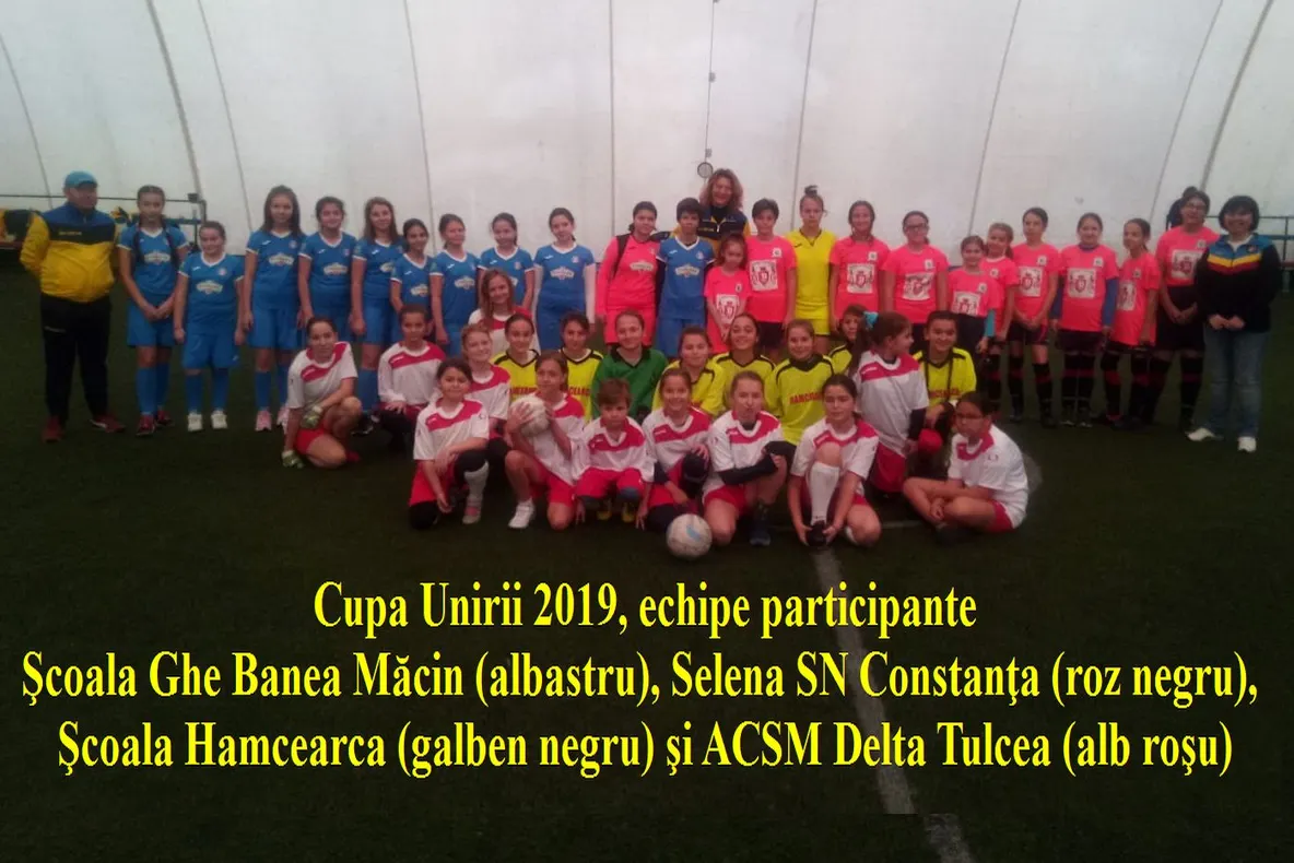 Cupa Unirii la fotbal feminin adjudecată de Şcoala "Gheorghe Banea" Măcin