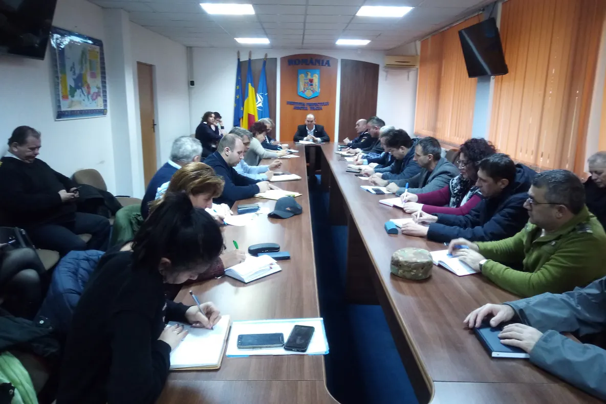 Şedinţă extraordinară a Comitetului Județean pentru Situații de Urgență