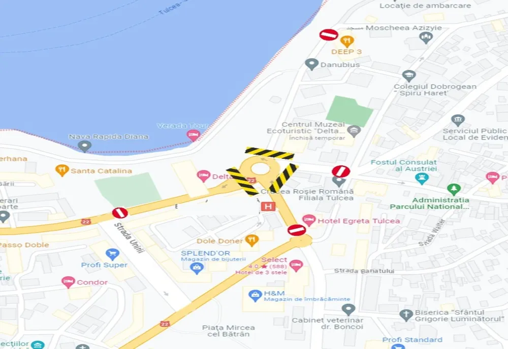 Atenție, șoferi! Circulația va fi restricționată în zona Sens Giratoriu Hotel „Delta”