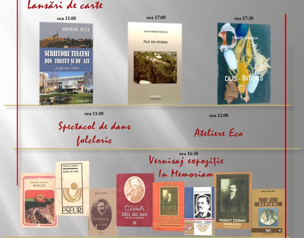 Mâine serbăm "Ziua Bibliotecii Județene „Panait Cerna” Tulcea