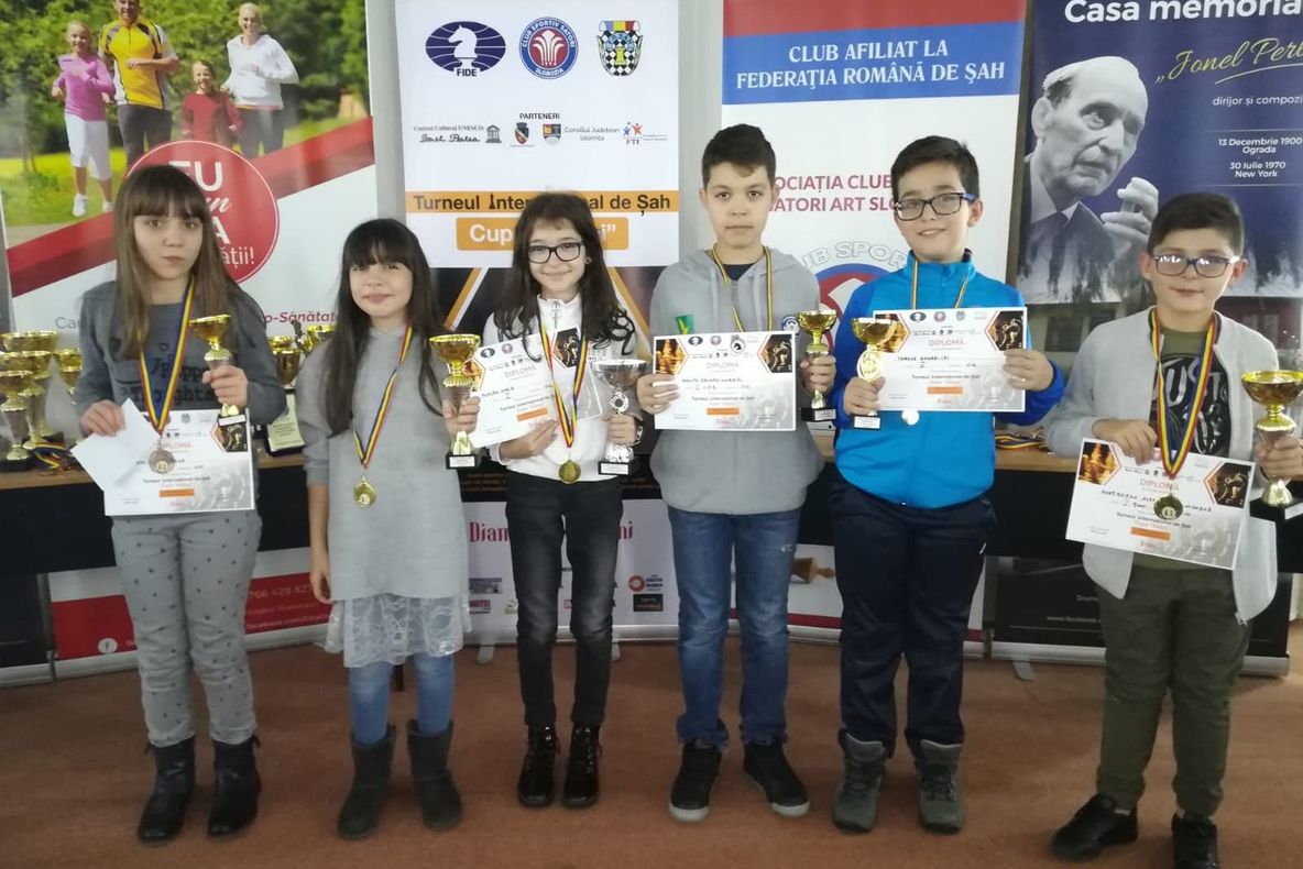 10 Medalii la competiția de șah ”Cupa Satori Art Slobozia” ediția a IV-a