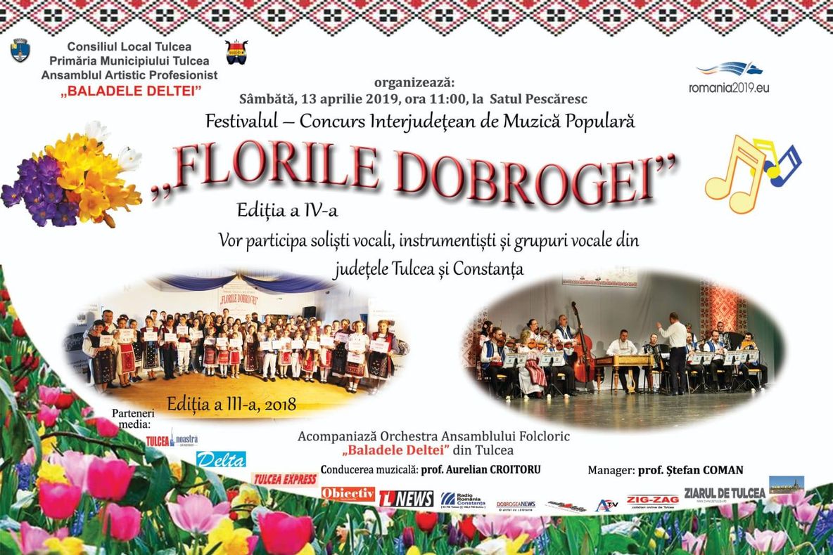 Festivalul – Concurs Interjudețean de Muzică Populară„FLORILE DOBROGEI”Ediția a IV-a