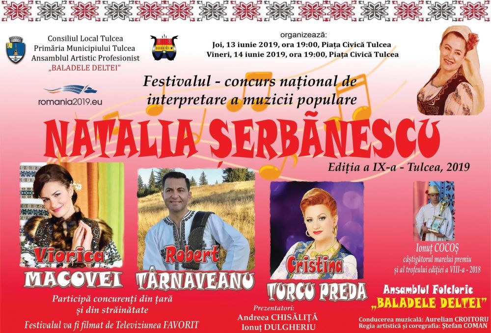 Festivalul-Concurs Internațional  de Interpretare a Muzicii Populare „Natalia Șerbănescu”,  la a IX-a ediție
