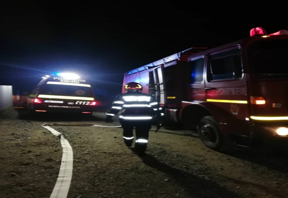 Incendiu izbucnit la o casă din Ceamurlia de Sus, din cauza unui coș de fum