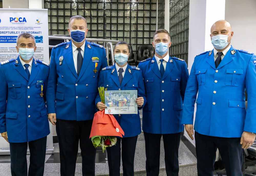 FOTO Jandarmii tulceni, recompensați pentru participarea la Ștafeta Veteranilor Invictus