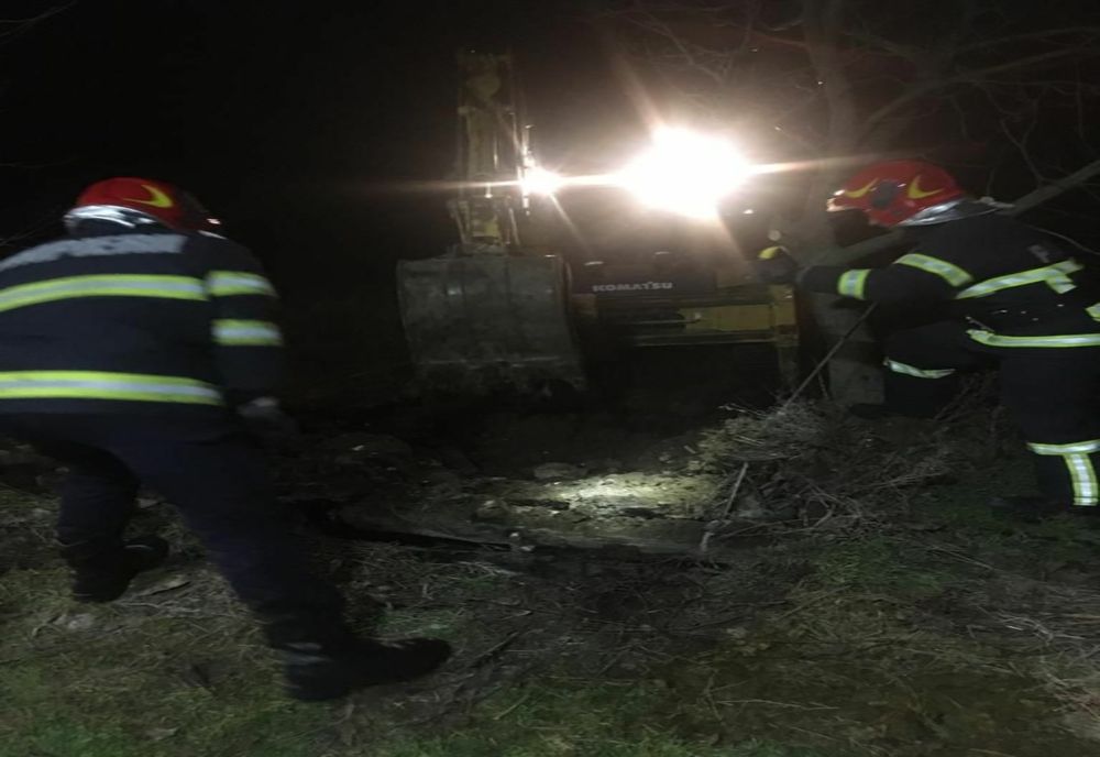 VIDEO Cal salvat de pompierii tulceni