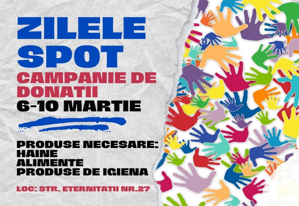 Campanie de donații la Tulcea - Zilele SPOT