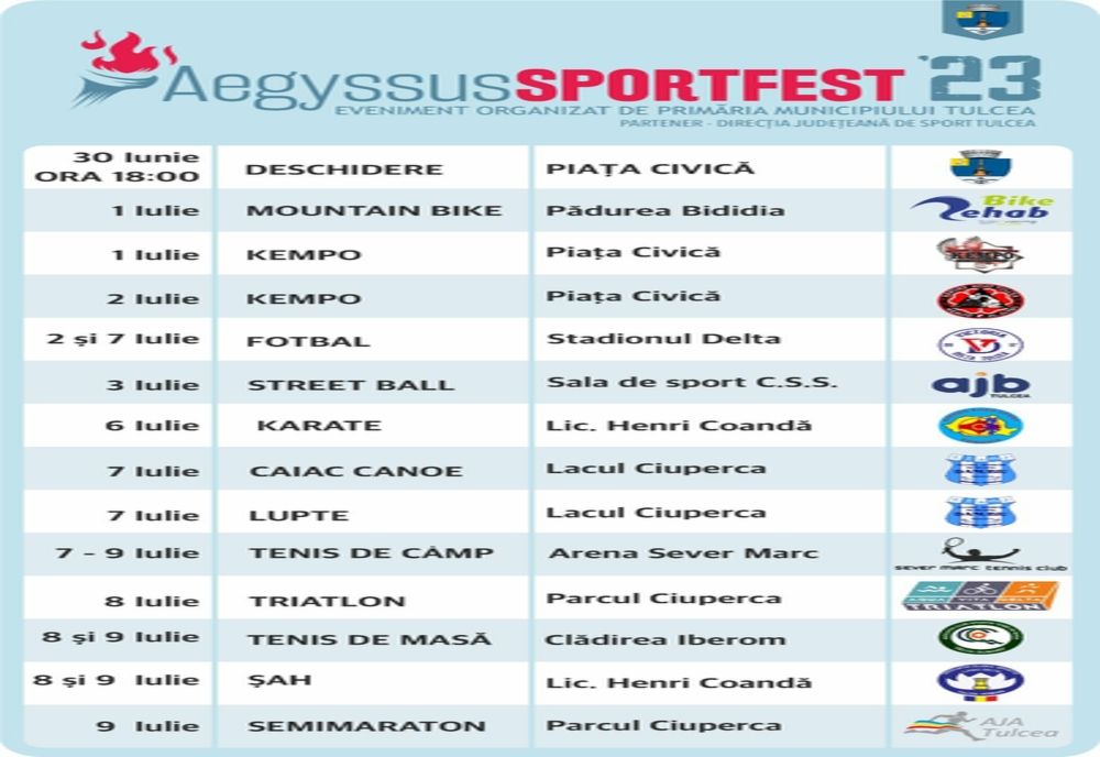 AEGYSSUS SPORT FEST, Tulcea 2023