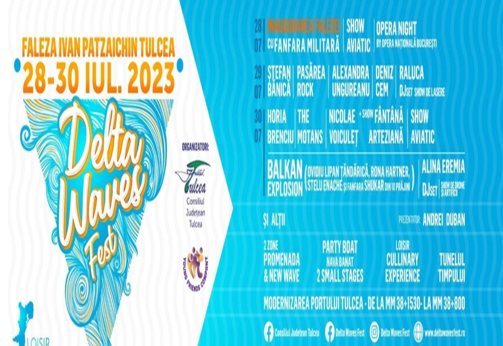 Delta Waves Fest inaugurează Faleza Ivan Patzaichin