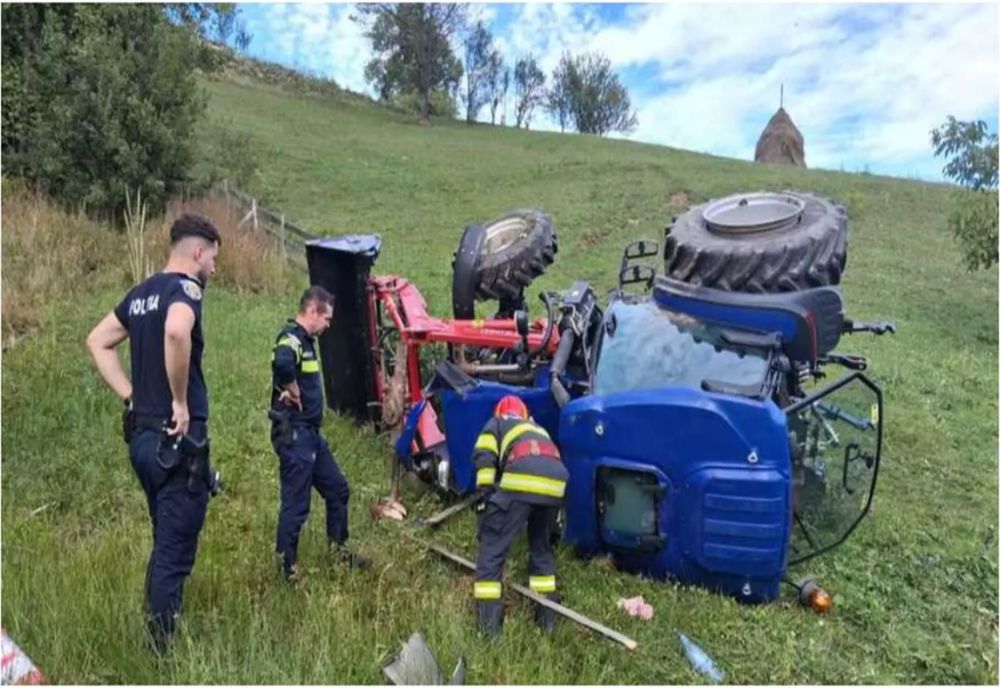 ACCIDENT GRAV ÎN ALBA: TÂNĂR DE 25 DE ANI, PRINS SUB UN TRACTOR ȘI RESUSCITAT DE MEDICI