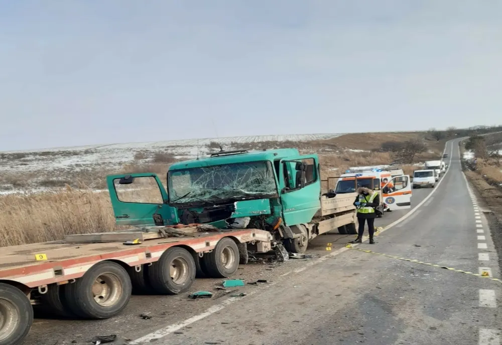 Accident în lanț pe DN22 E87