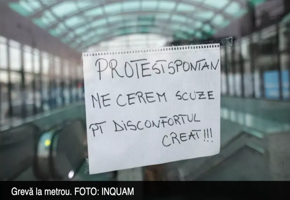 Sindicaliștii de la metrou suspendă greva. Metrorex își reia activitatea! Lider de sindicat: „Le transmit multă sănătate bucureștenilor”