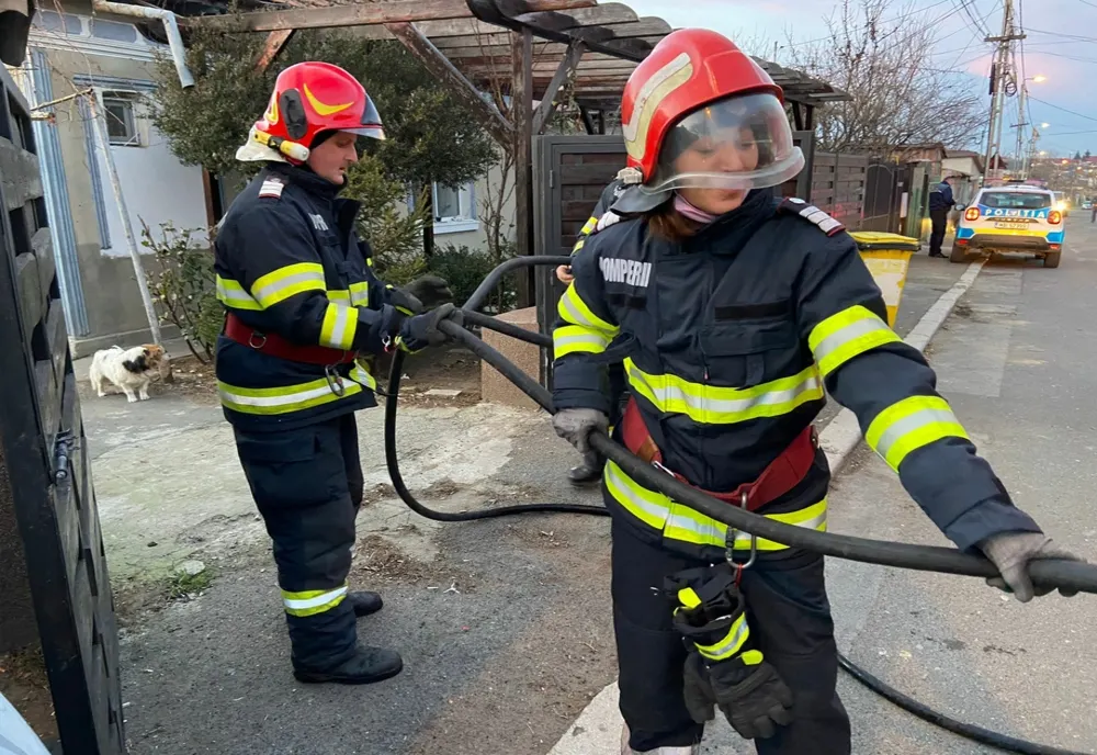 Incendiu casă în municipiul Tulcea