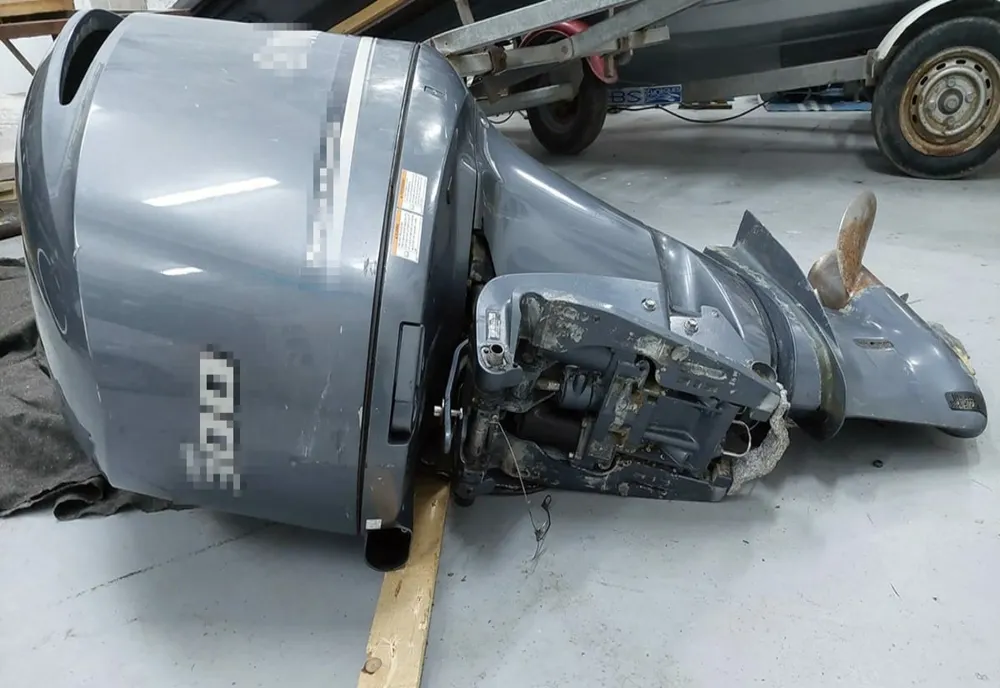 Motor de barcă, căutat de autoritățile din Franța, descoperit la Sulina