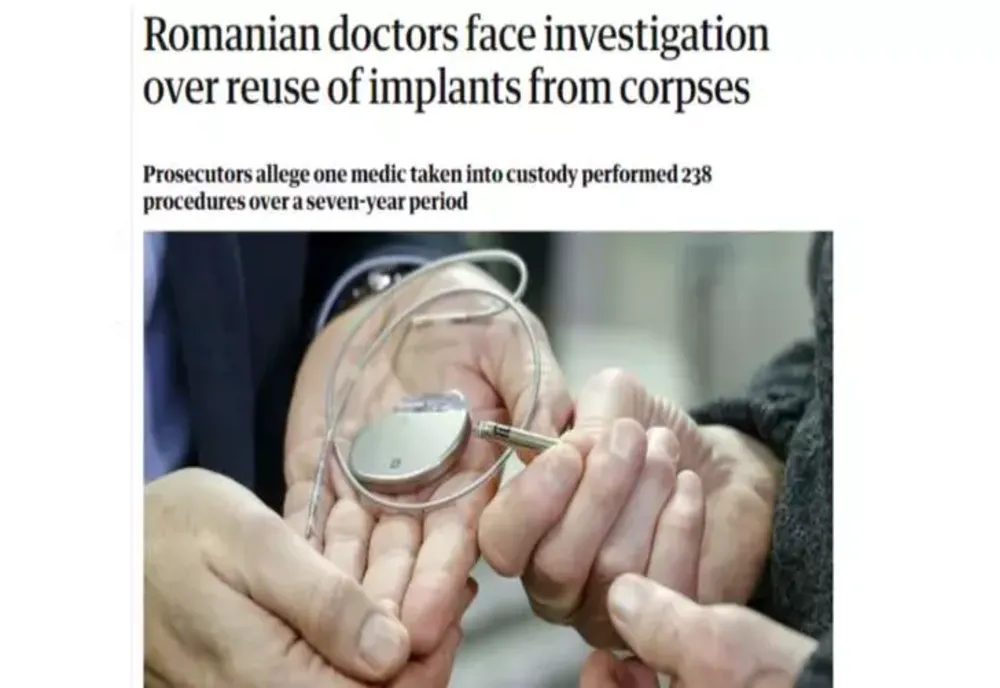 Doctorii care luau stenturi de la cadavre au uimit occidentul. Ce scrie presa străină despre medicii măcelari