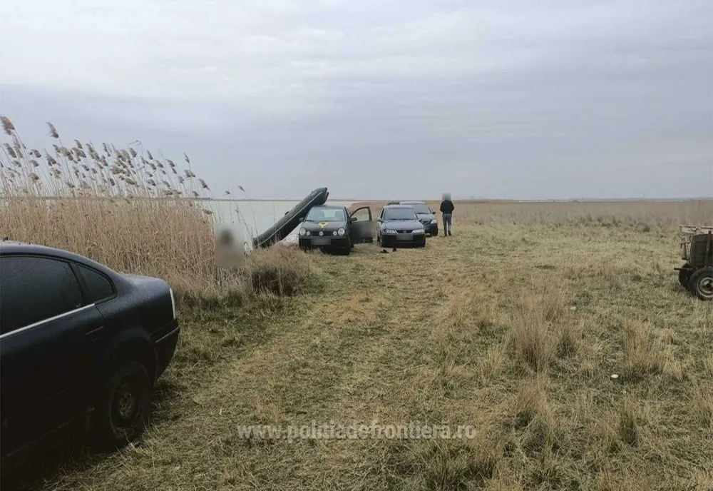 VIDEO Razii printre braconieri. Mii de metri de plase mono-filament, 150 kg de pește și două ambarcațiuni confiscate