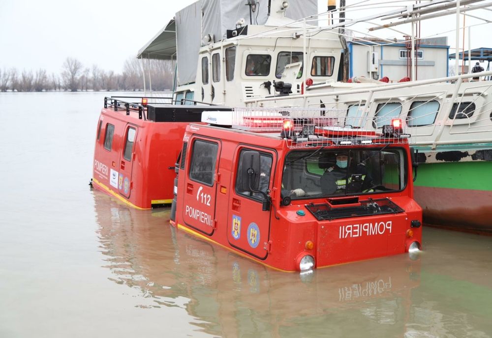 FOTO  Proiectul JERAD. Șenilata ISU Tulcea în acțiune