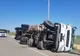 TIR răsturnat aproape de Stejaru! Șoferul a ajuns la spital   