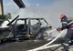 Un SUV s-a făcut scrum pe DN 22, lângă Babadag