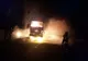 Autocamion făcut scrum pe drumurile din Tulcea