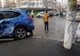 Prăpăd făcut de o șoferiță de 68 de ani din Tulcea pe o stradă din Brăila