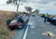 FOTO O femeie a murit după ce s-a răsturnat cu mașina pe DN22A